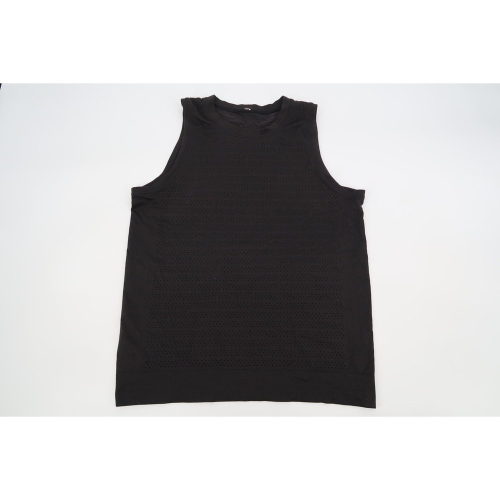 Lululemon Women's 6 Black Breeze By Muscle Tank‎ II Sleeveless Mesh Perforated